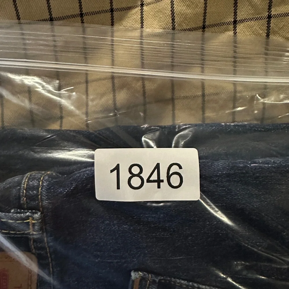 Levis 541 Athletic Taper Jeans Mens 44x32 Blue Denim Big & Tall Eco Ease Stretch
